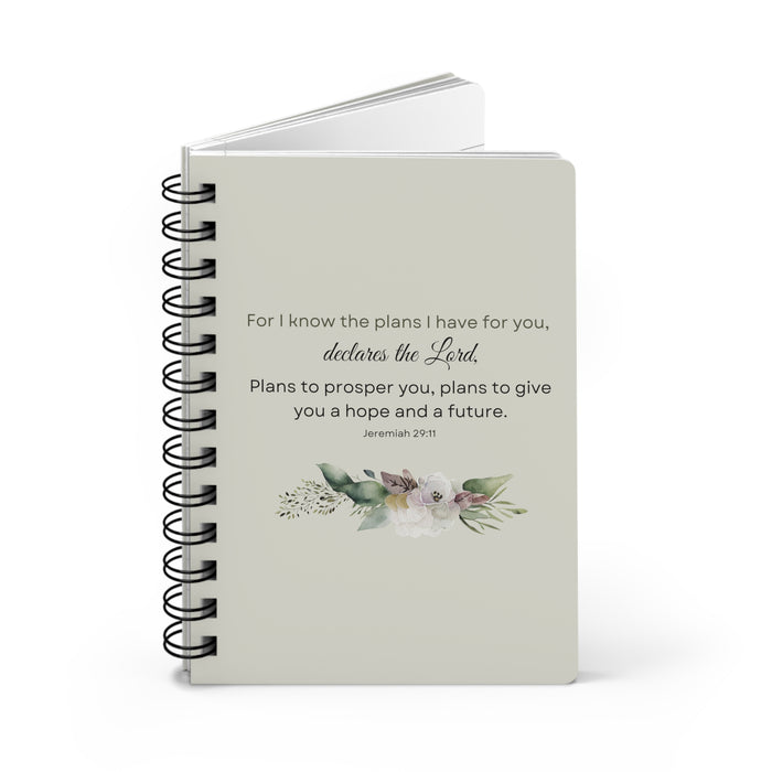 For I Know the Plans I Have For You Spiral Bound Journal
