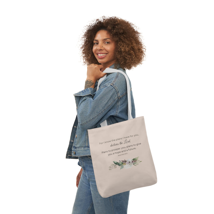 For I Know the Plans I Have For You Canvas Tote Bag