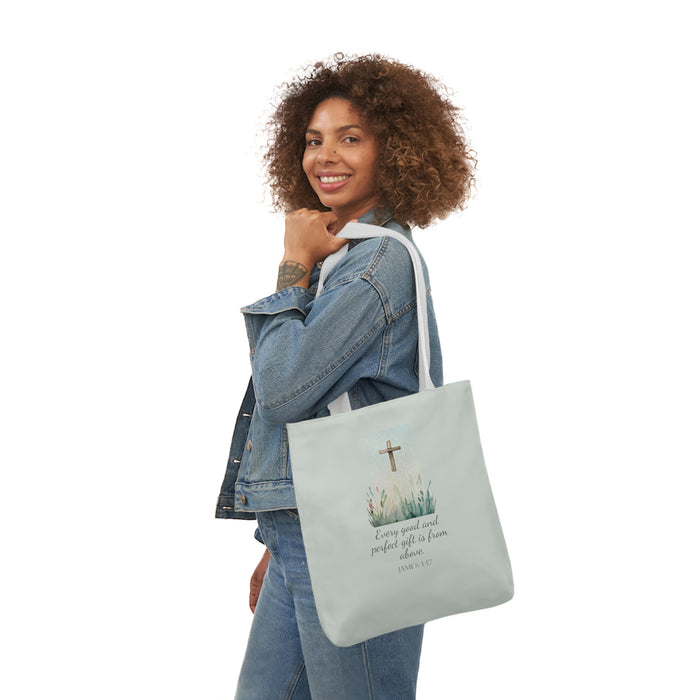 Every Good and Perfect Gift is From Above Canvas Tote Bag