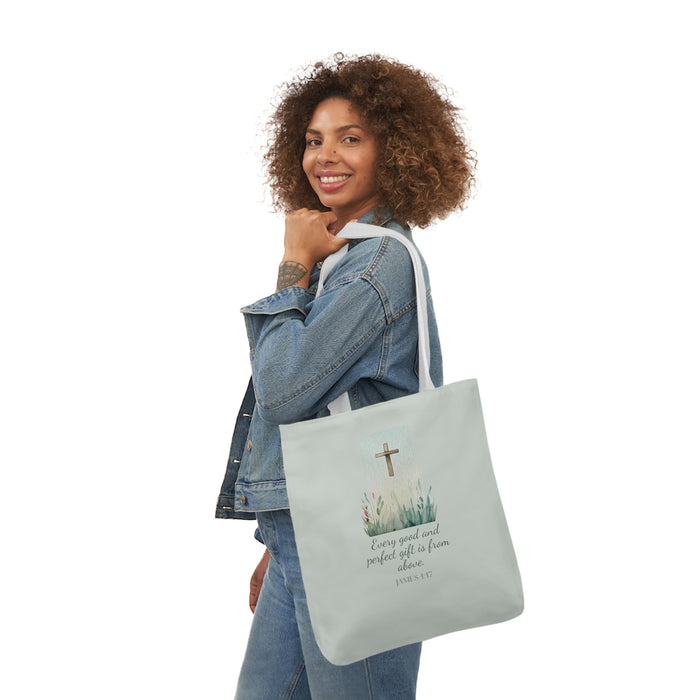 Every Good and Perfect Gift is From Above Canvas Tote Bag