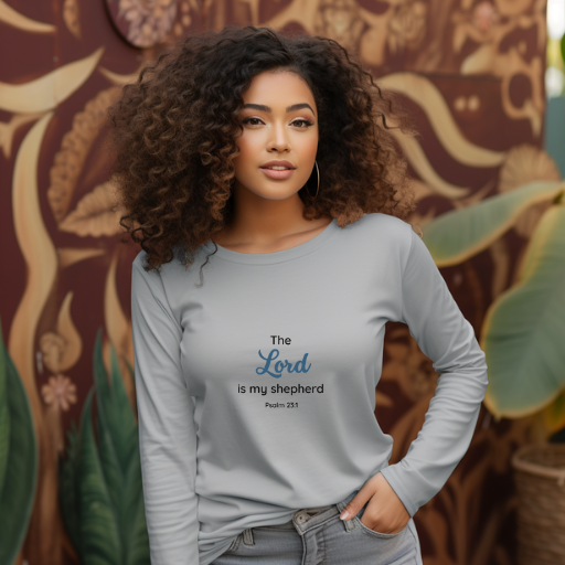 Our long sleeve tee shirt that says "The Lord is My Shepherd." Available in a variety of colors and sizes.