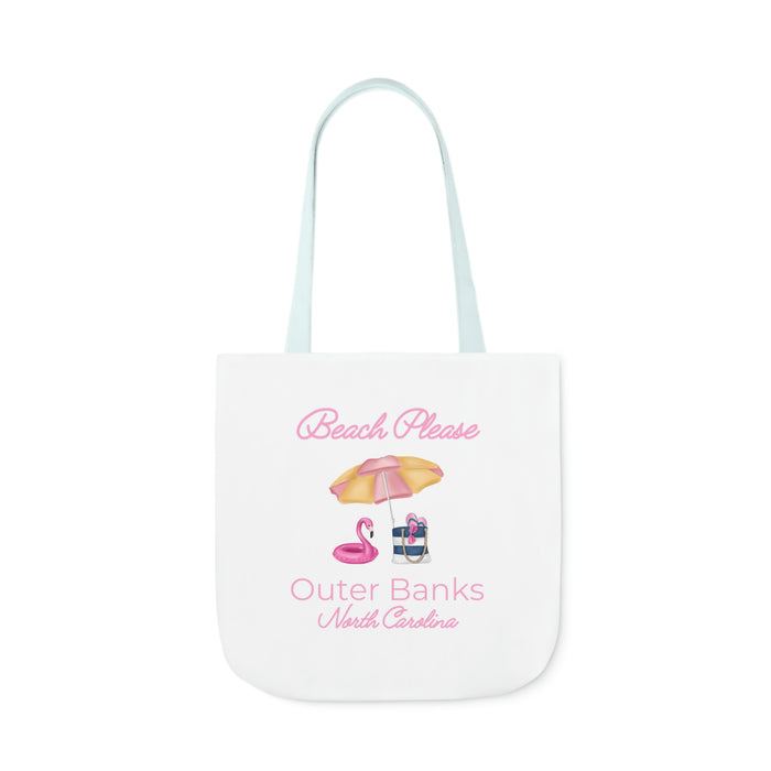 Beach Please Outer Banks Canvas Tote Bag