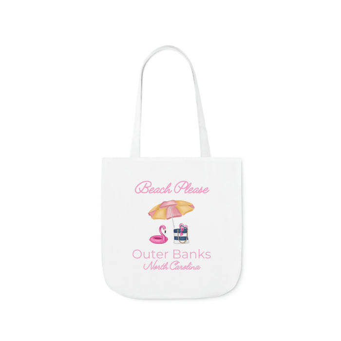 Beach Please Outer Banks Canvas Tote Bag